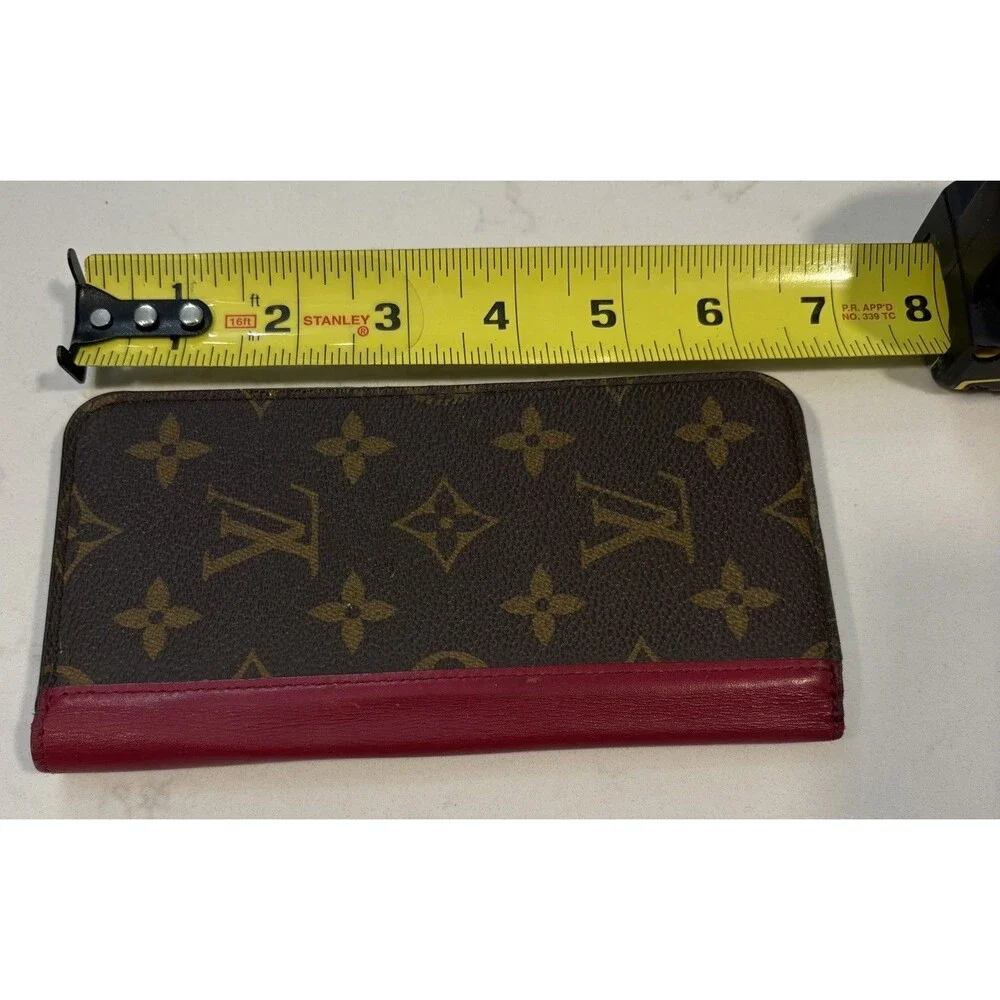 Authentic Louis Vuitton Monogram Folio iPhone X XS Wallet Case w Box & Dust Bag